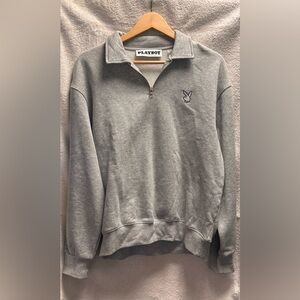 Playboy Gray Women’s Quarter zip